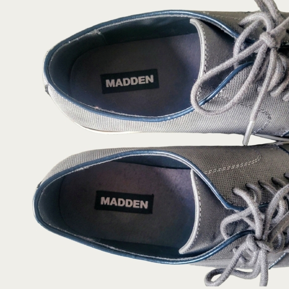 Steve Madden \ Men's David Nubuck Leather Oxford Shoes / Dove Grey / 10.5 - Picture 4 of 9